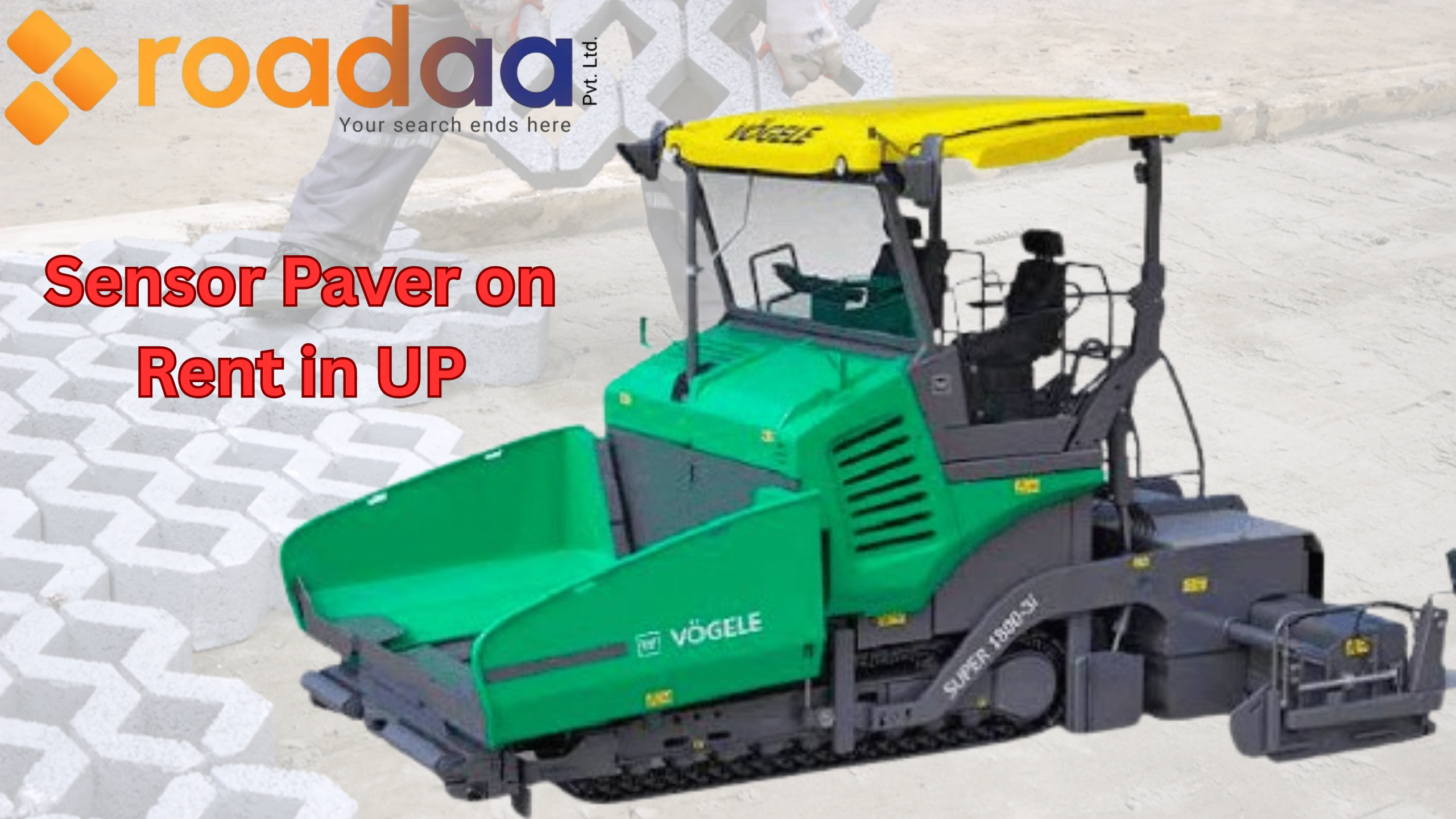 Sensor Paver on Rent in UP | Book Sensor Paver | Roadaa