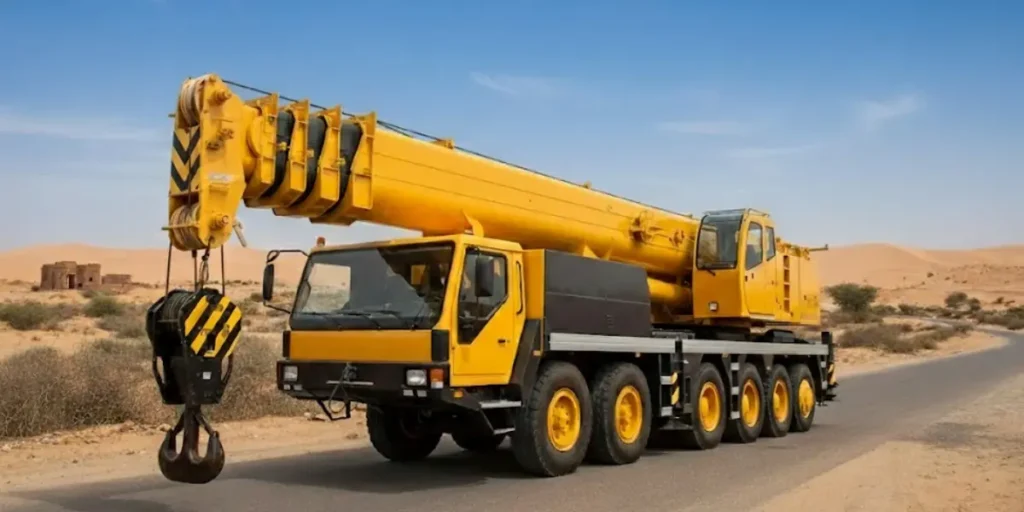 Tyre Mounted Crane on Rent in Haryana